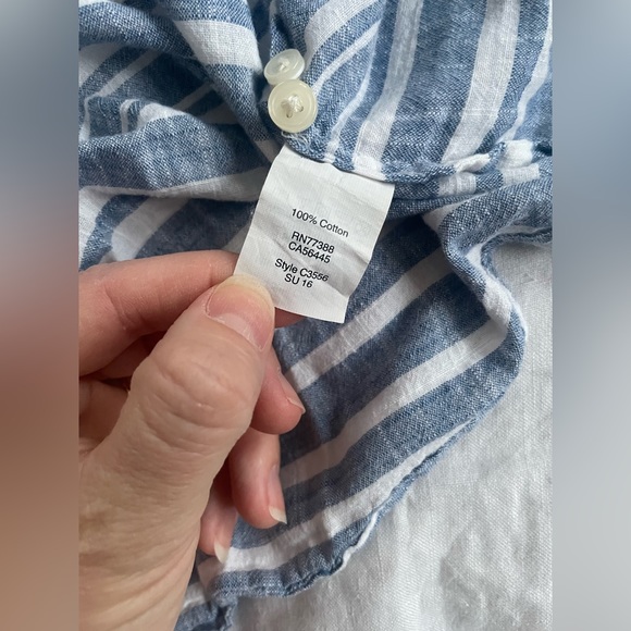 Jcrew chambray striped button up - Picture 9 of 13